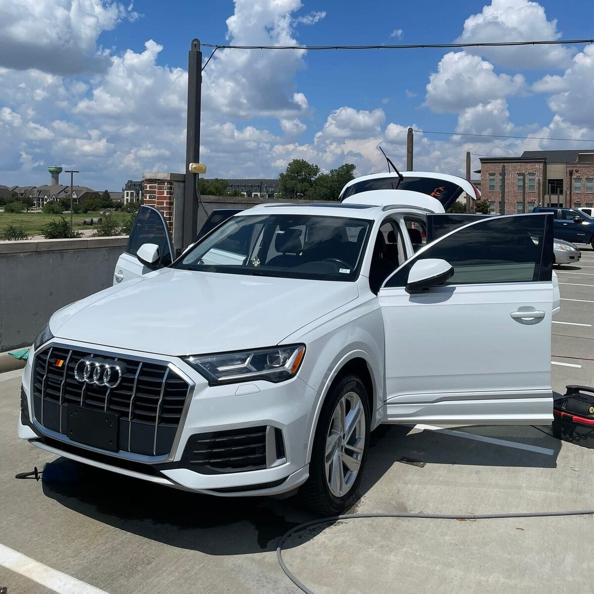 Professional car odor removal ozone treatment in Dallas TX